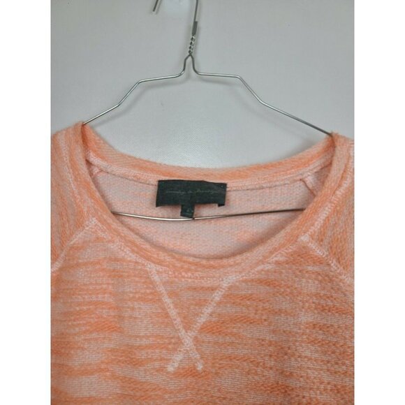 Anthropologie Sunday In Brooklyn Peach Terry Lace Hem Tunic Top Sz Large - Picture 5 of 8